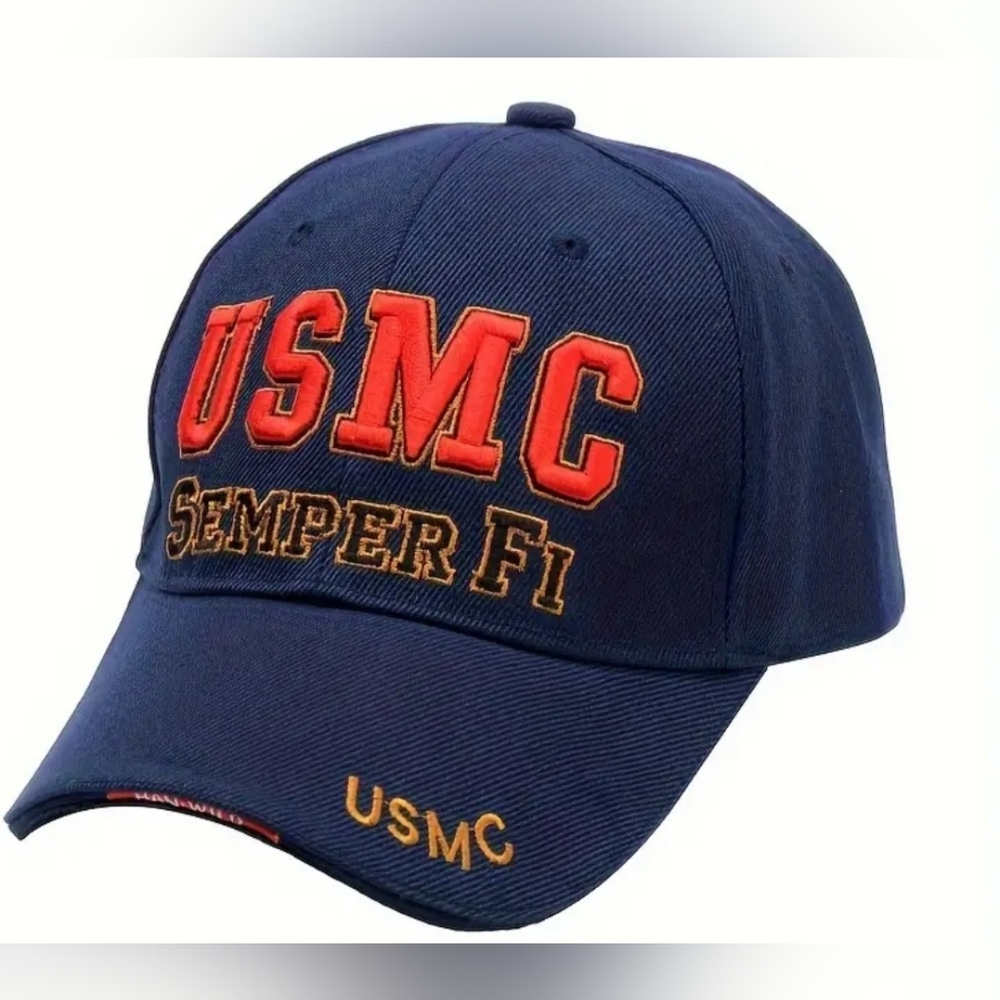 COPY - New USMC Marine Corps Baseball Hat.  See all pics choose style/color/mes…